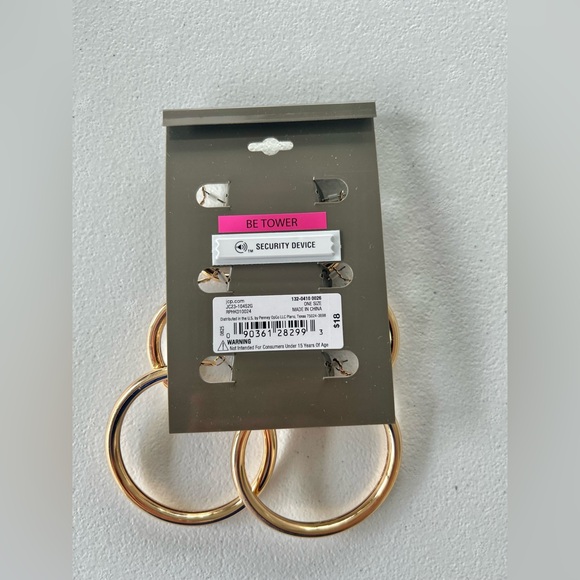 New!BOLD elements Trio of Gold Hoop Earrings - Picture 2 of 3